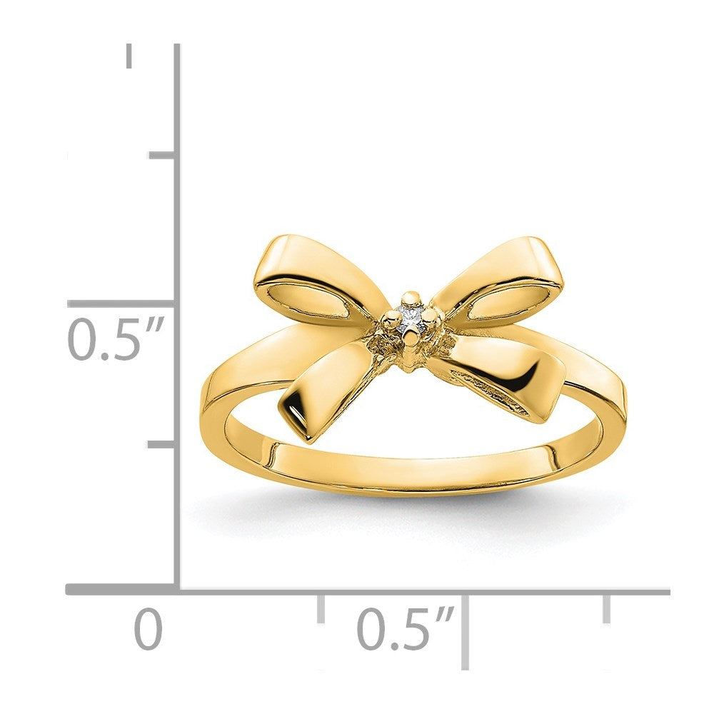 14K Yellow Gold A Real Diamond ring