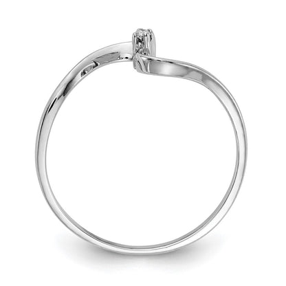 14k White Gold A Real Diamond ring