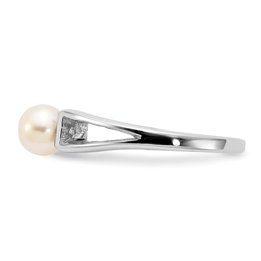 14k White Gold FW Cultured Pearl Ring