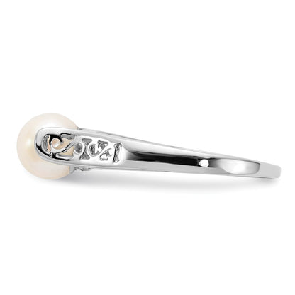 14k White Gold FW Cultured Pearl Ring