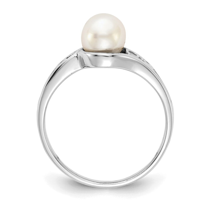 14k White Gold FW Cultured Pearl FW Cultured Pearl ring