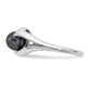 14k White Gold 6mm Black FW Cultured Pearl ring
