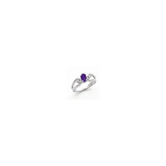14k White Gold 6x4mm Oval Tsavorite A Real Diamond ring