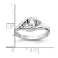 Solid 14k White Gold 6x4mm Oval Cubic Zirconia VS Simulated CZ Ring