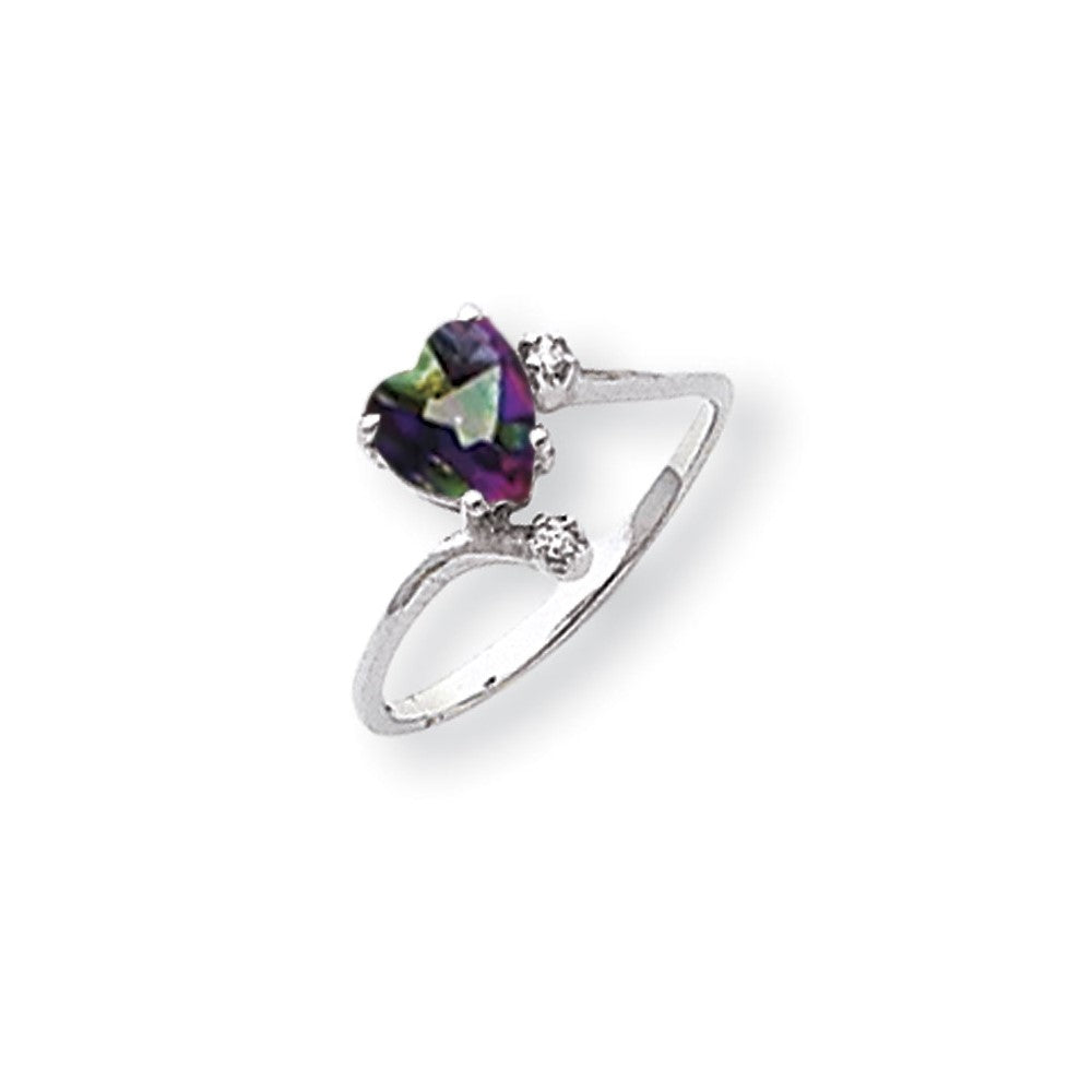 14k White Gold AA Diamond ring