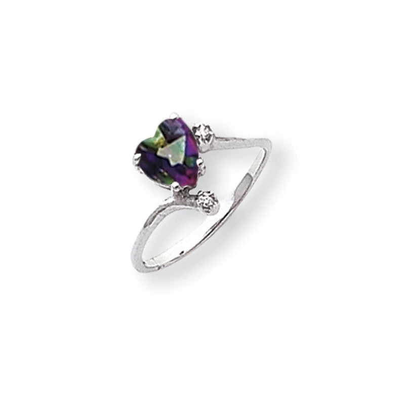 14k White Gold AA Diamond ring