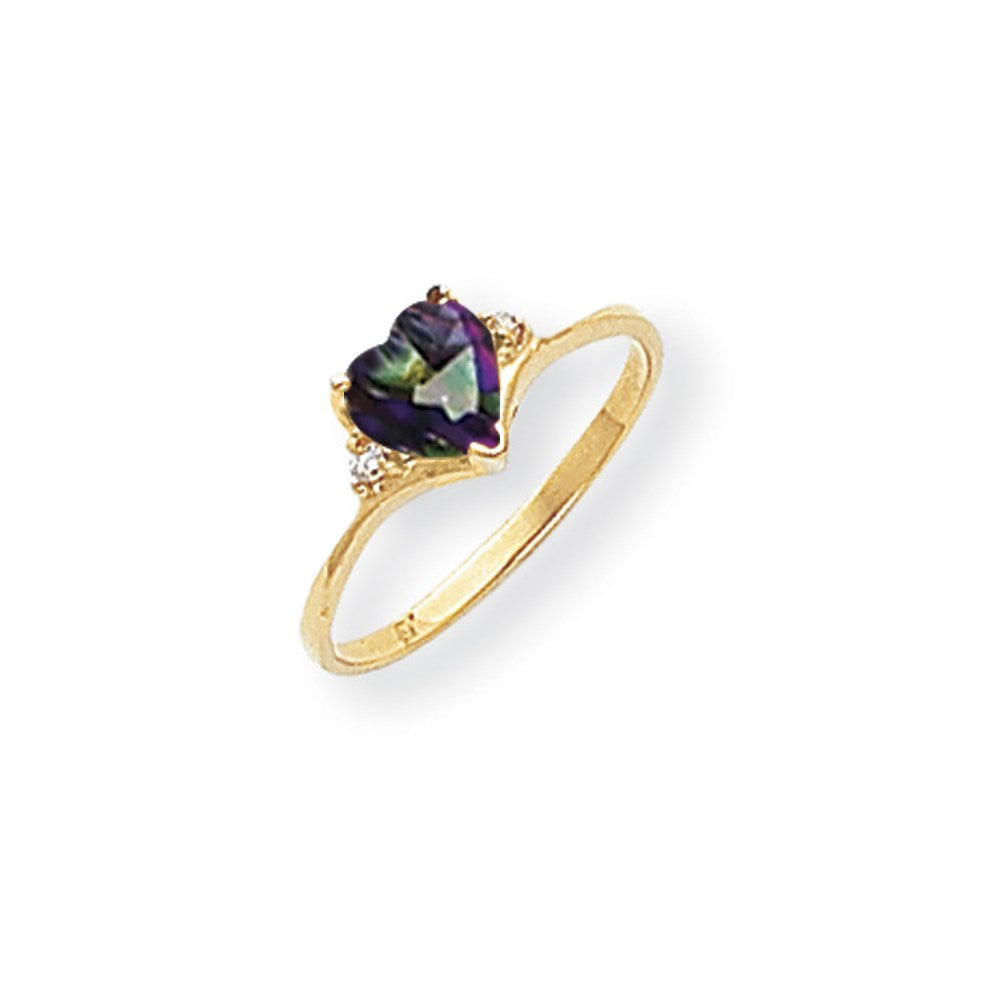 14k Yellow Gold AA Diamond ring
