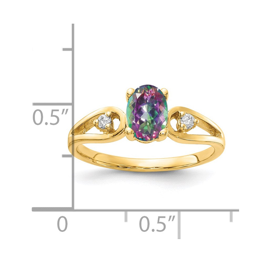 14k Yellow Gold AA Diamond ring