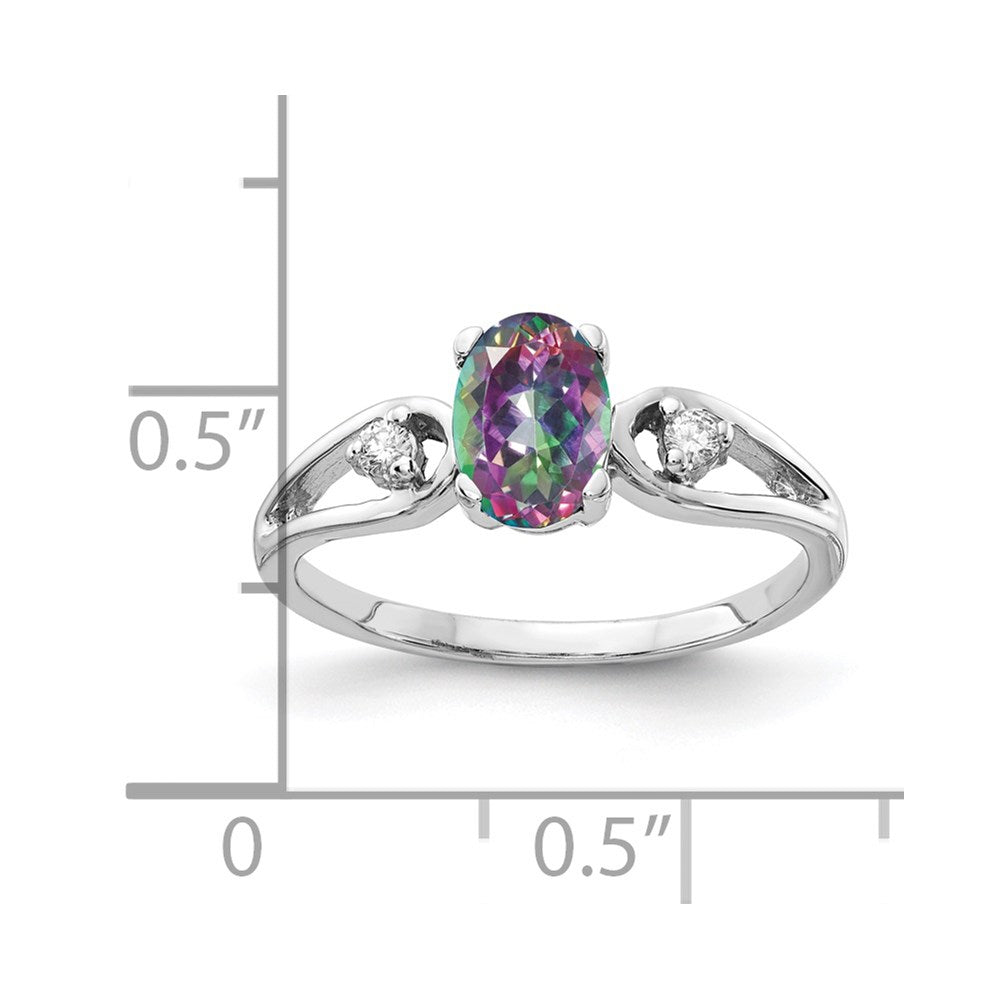 14k White Gold AA Real Diamond ring