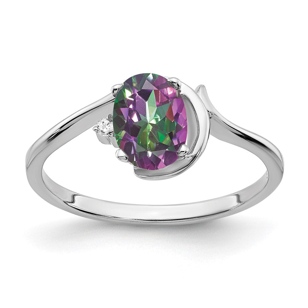 14k White Gold AA Real Diamond ring