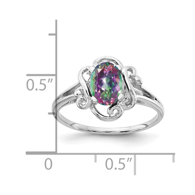 Solid 14k White Gold Ring