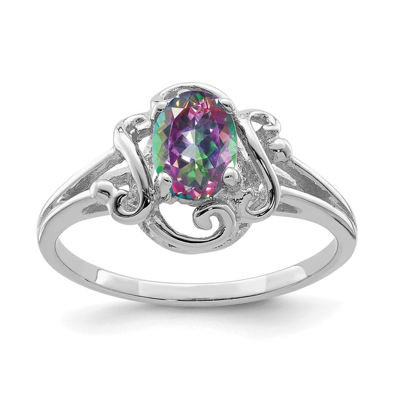 Solid 14k White Gold Ring