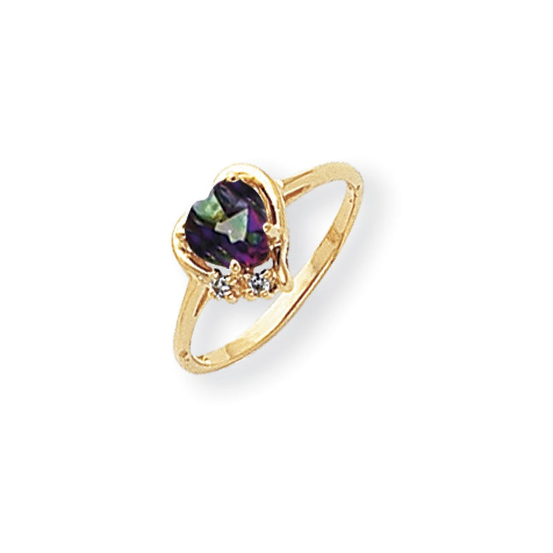 14k Yellow Gold AA Diamond ring