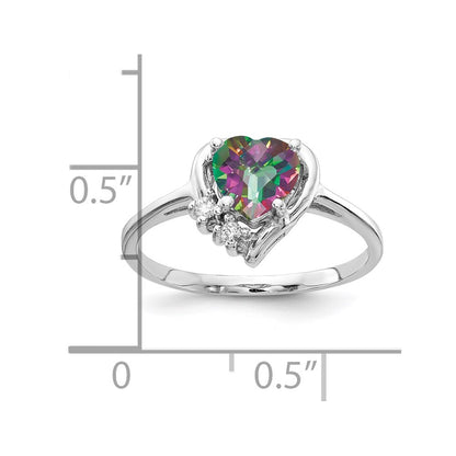 14k White Gold AA Diamond ring