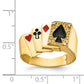 14k Yellow Gold AA Diamond mens ring
