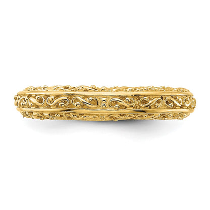 14K Yellow Gold Anniversary Band