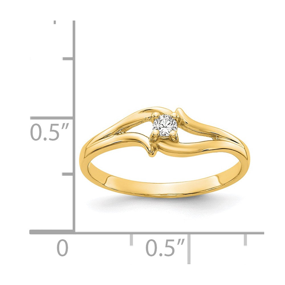 14k Yellow Gold VS Diamond ring
