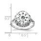 14k White Gold 10mm Cubic Zirconia Ring