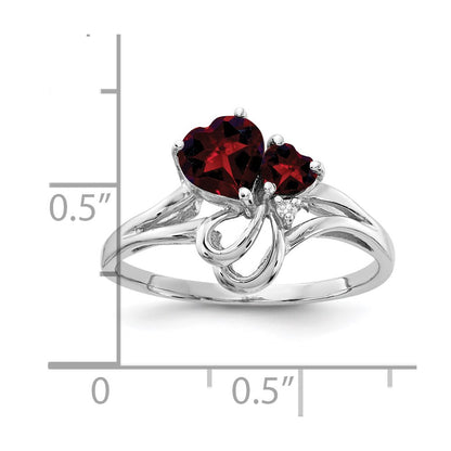 14k White Gold Gemstone & Real Diamond Ring