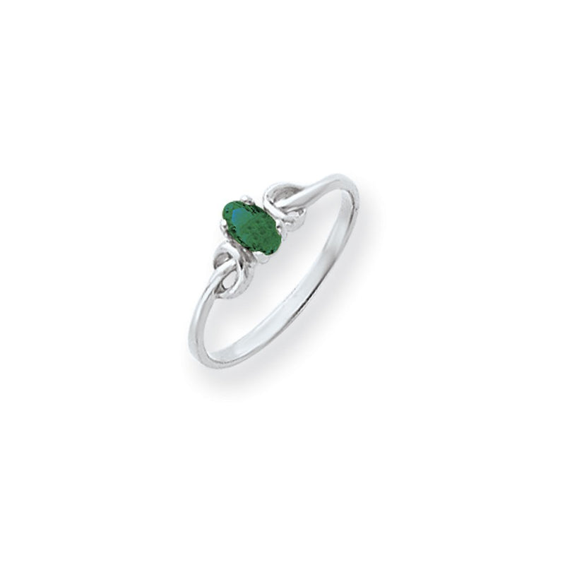 14k White Gold 5x3mm Oval Mount St. Helens ring