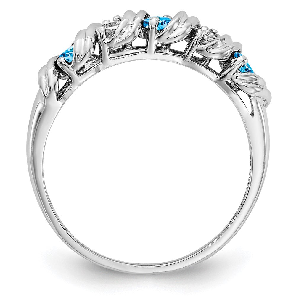 14k White Gold AA Real Diamond ring