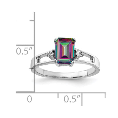 14k White Gold AA Real Diamond ring