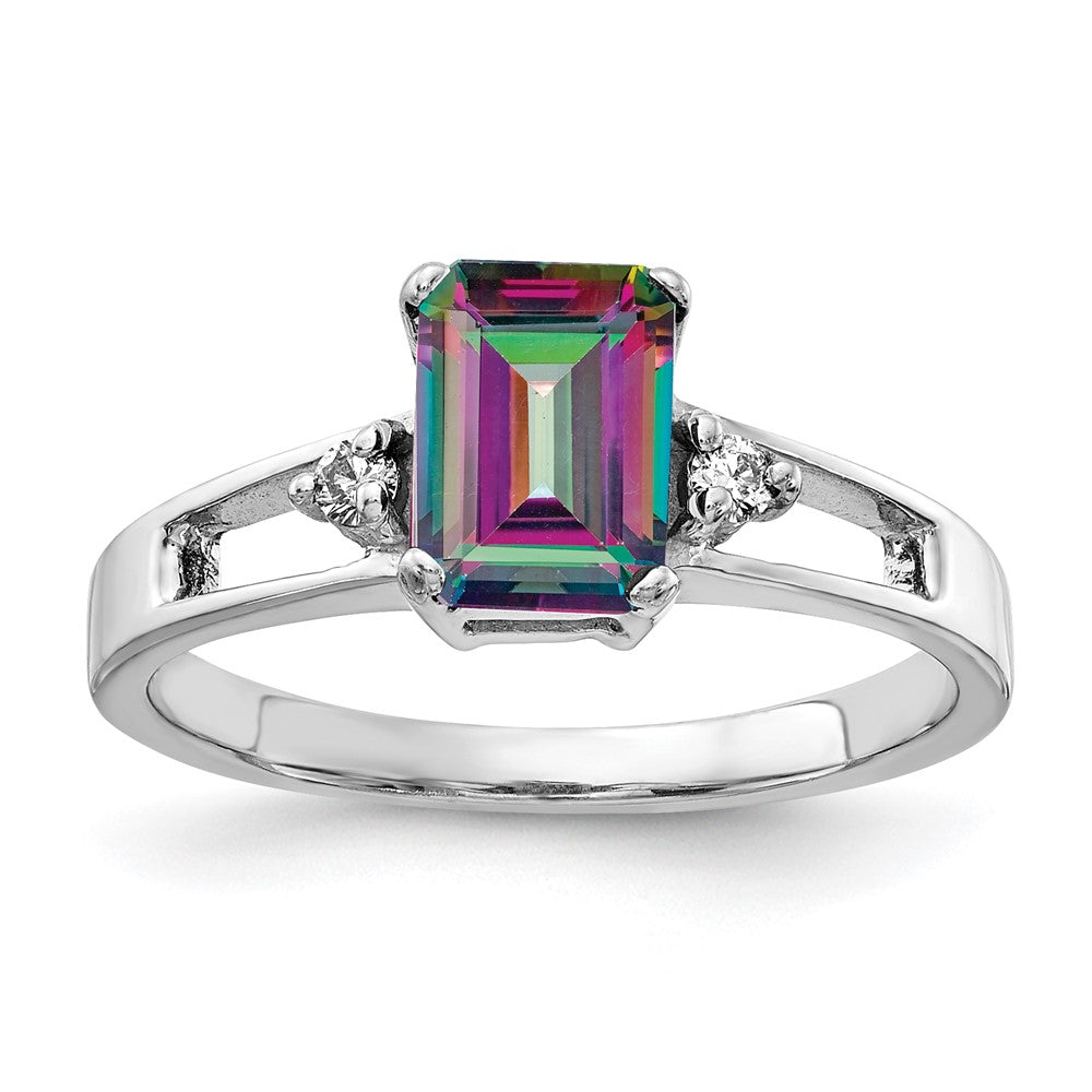 14k White Gold AA Real Diamond ring