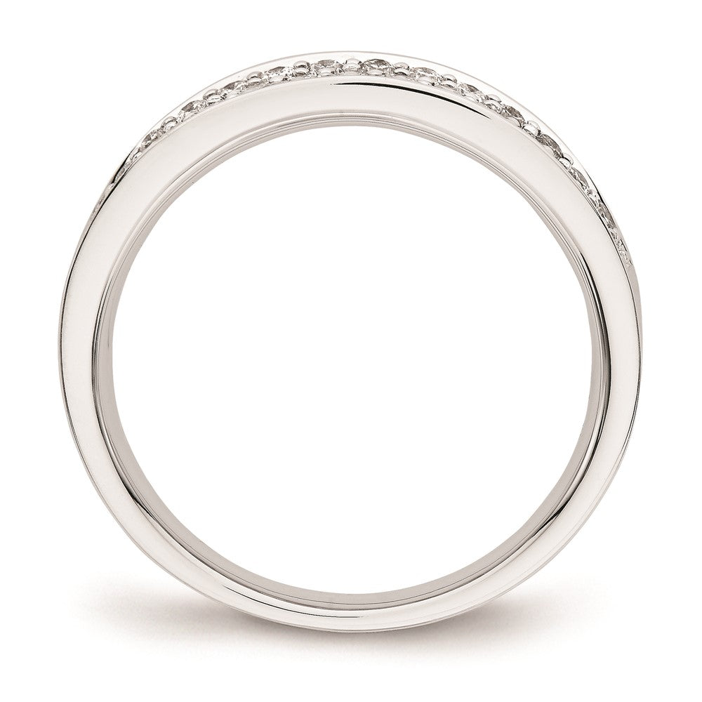 14k White Gold AA Real Diamond Ring