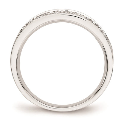 14k White Gold AA Real Diamond Ring
