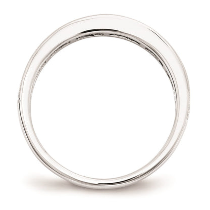 14k White Gold Emerald Ring