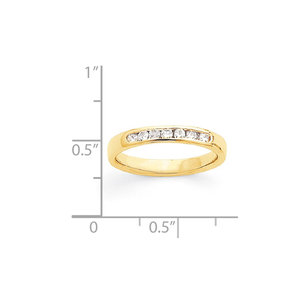 14k Yellow Gold AA Diamond Ring
