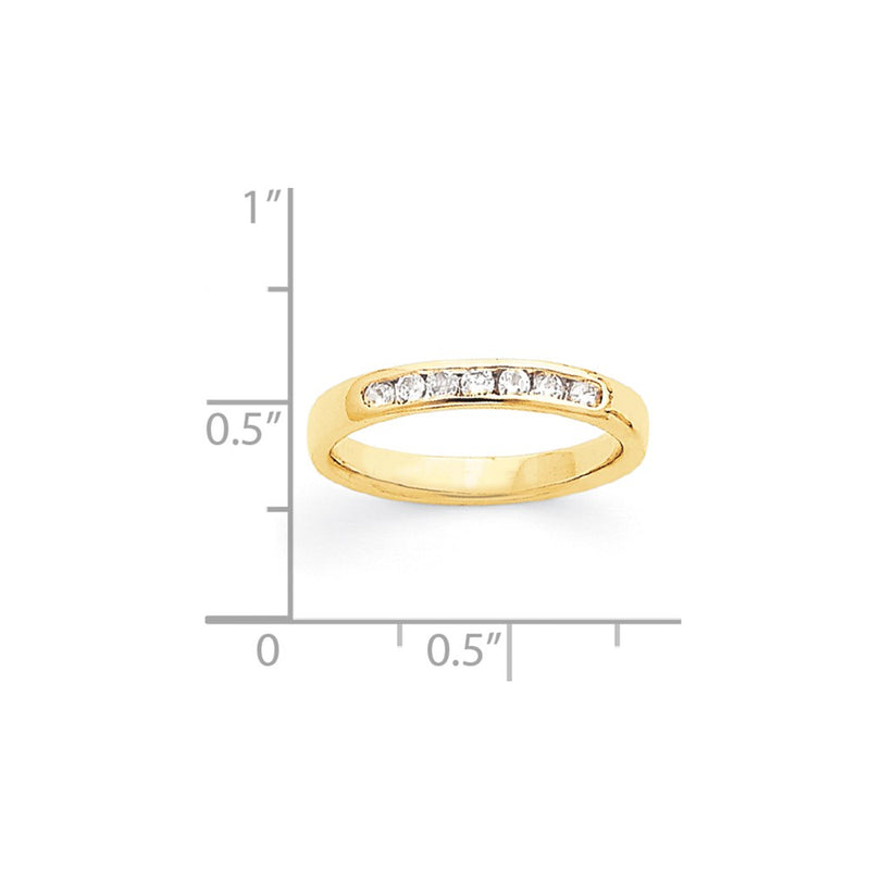 14k Yellow Gold AA Diamond Ring