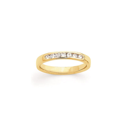 14k Yellow Gold AA Diamond Ring