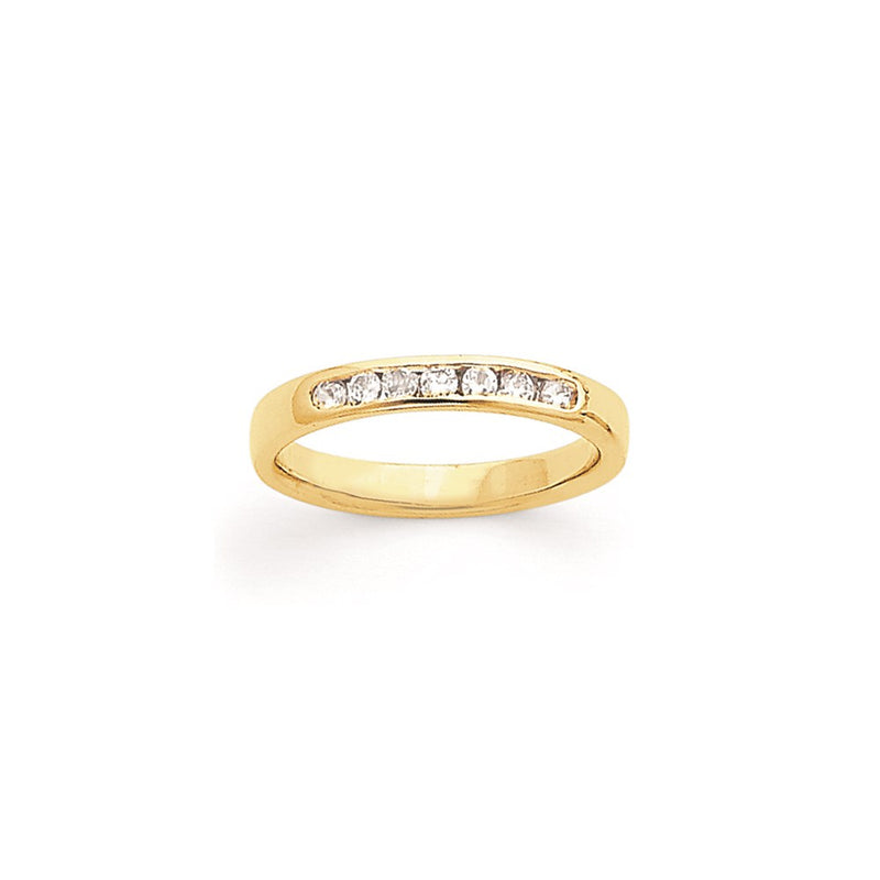 14k Yellow Gold AA Diamond Ring