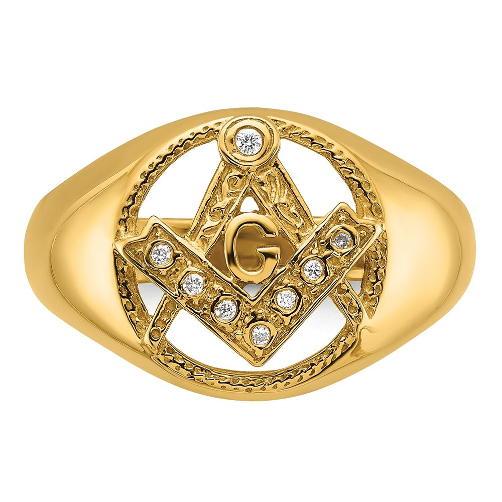 14K Yellow Gold A Dia Ring