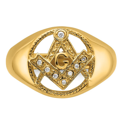 14K Yellow Gold A Dia Ring