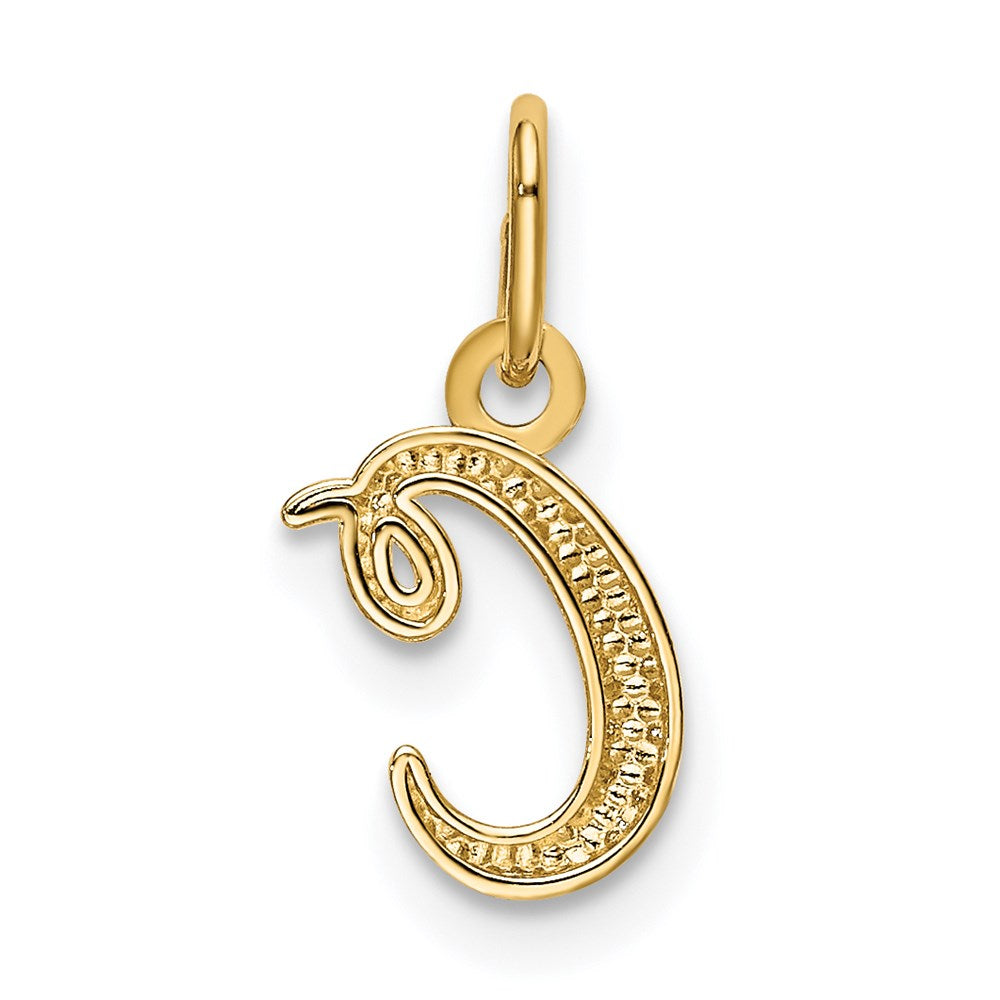 14k Yellow Gold Initial Charm