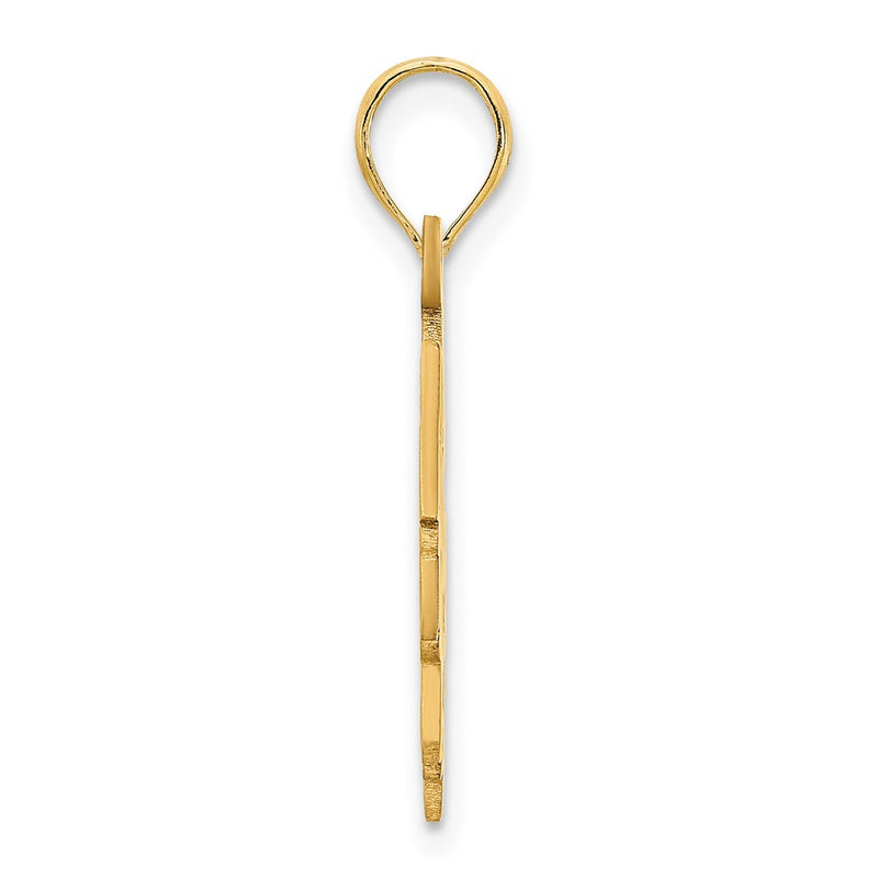 14k Yellow Gold Graduations Cap and Slanted Diploma 2022 Charm