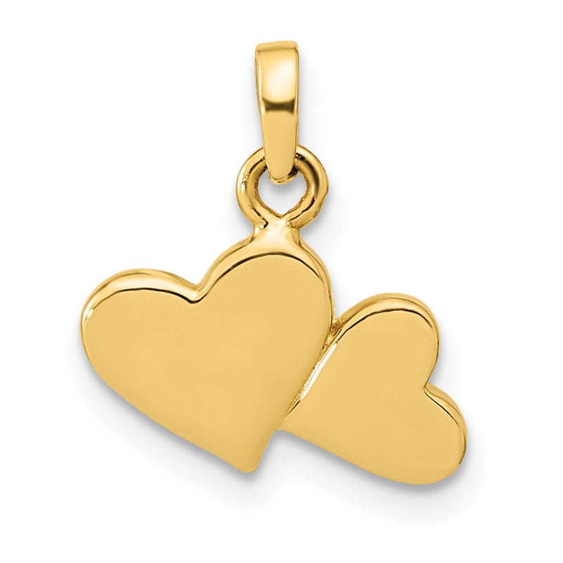 14k Yellow Gold Polished Heart Pendant