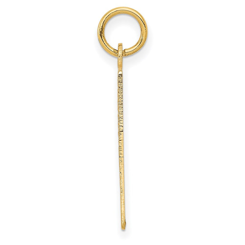 14k Yellow Gold Monday the First Day Calendar Pendant