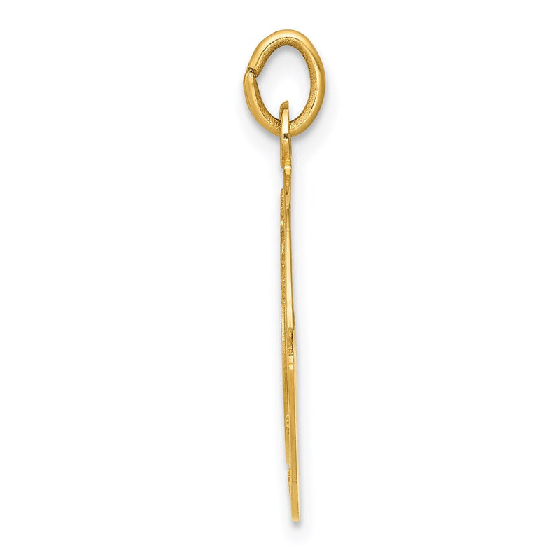 14k Yellow Gold U.S. ARMY  Insignia Disc Pendant