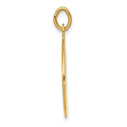 14k Yellow Gold U.S. AIR FORCE Insignia Disc Pendant