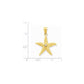 14K Diamond Starfish Pendant