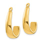 14k Yellow Gold J Hoop Earring Jackets
