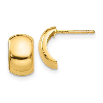 14k Yellow Gold Polished Fancy Post Earrings