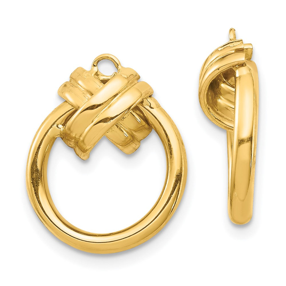 14k Yellow Gold Dangle Earring Jacket