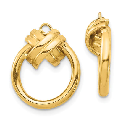 14k Yellow Gold Dangle Earring Jacket