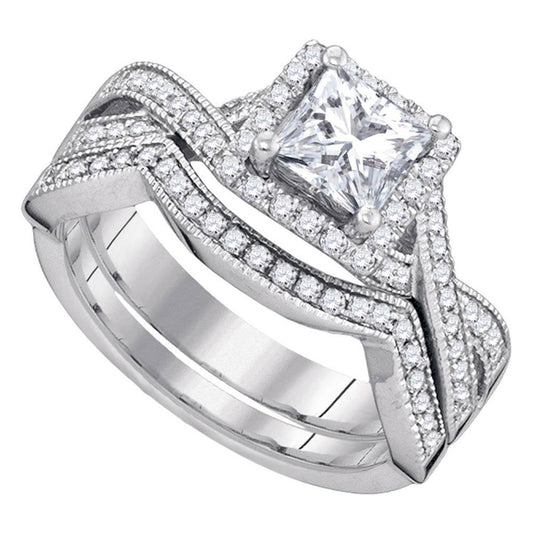 1  3/8CTW-Diamond 1 CT-CPR BLISS  BRIDAL SETS SINGLE H