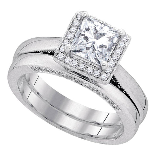 1  1/2CTW-Diamond 1 CT-CPR BLISS BRIDAL SETS CERTIFIED