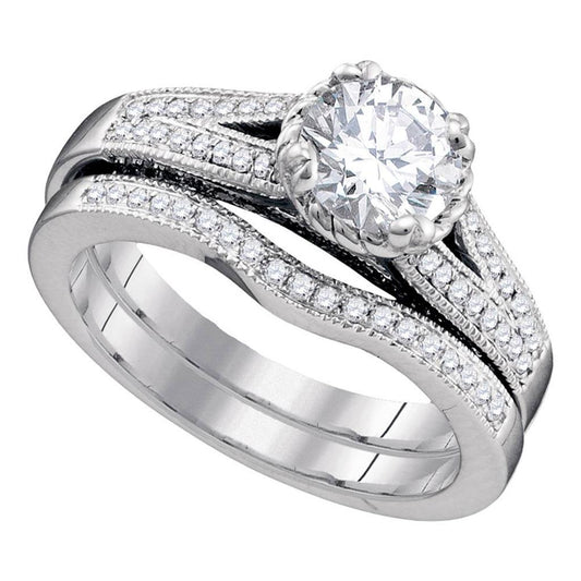 1  1/2CTW-Diamond 1 CT-CRD BLISS BRIDAL SETS CERTIFIED